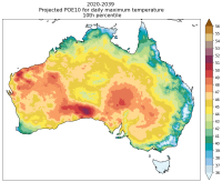 10th percentile of POE 10 for projected period 2020 to 2039